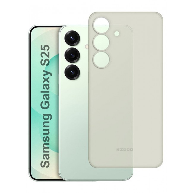 CATANES Case for Galaxy S25 Air Skin Case All Around Full Protection Ultra Slim 0.3mm Thickness 4g Feather Weight - Frosted Clear