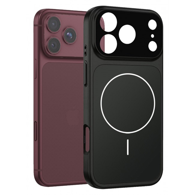 CATANES 2 Pack MagSafe Compatible Case for iPhone 18 Pro Max, Protective Bumper with Drop Protection & Lens Cover - Black