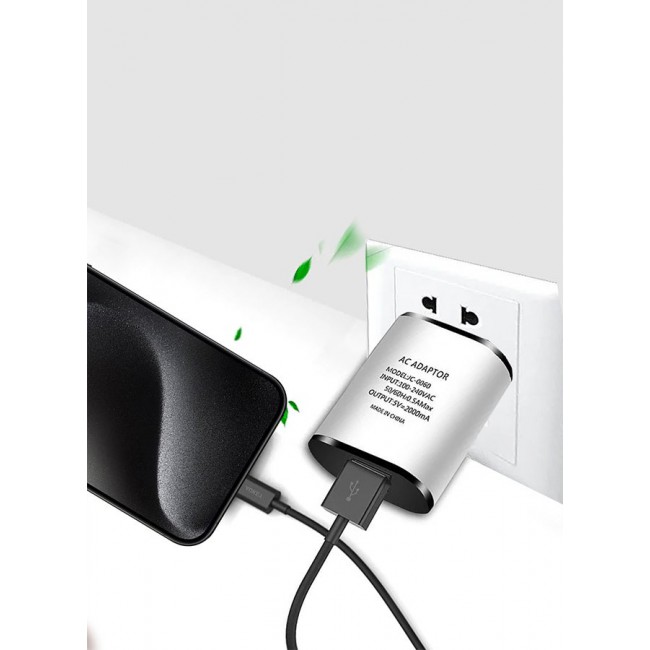 CATANES 5 Packs Of UK Plug USB Charger 2A Safe Fast Charging USB Adapter 3 Pins Wall Charger