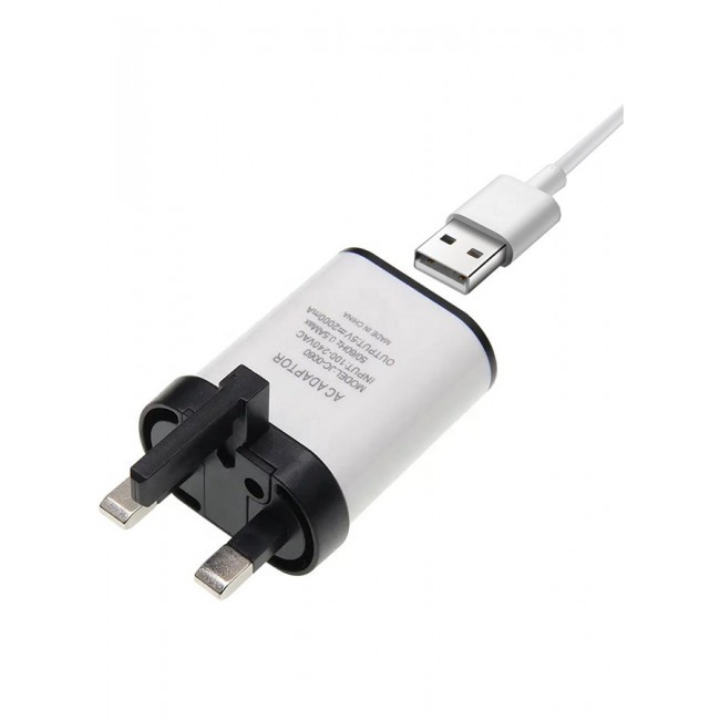 CATANES 5 Packs Of UK Plug USB Charger 2A Safe Fast Charging USB Adapter 3 Pins Wall Charger
