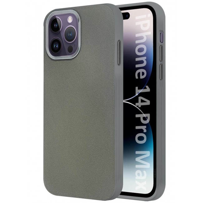 CATANES iPhone 14 Pro Max Vegan Leather Case Cover, Slim Fit, Raised Edges for Camera and Screen Protection