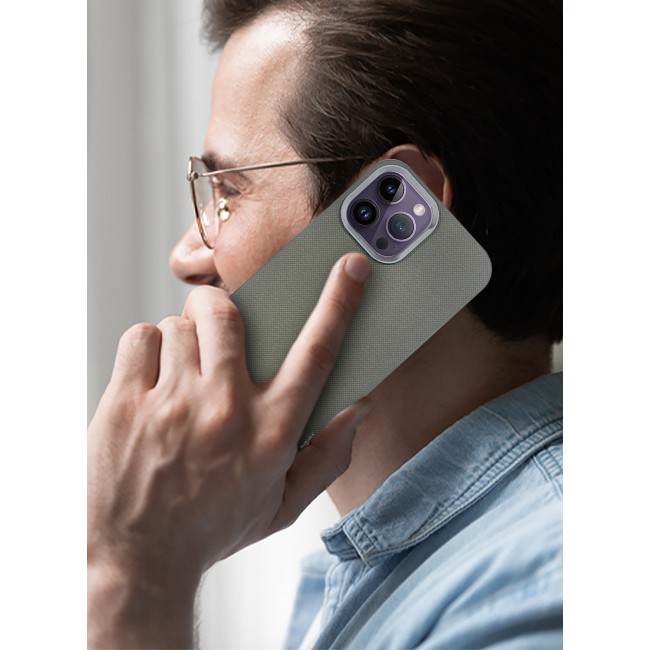CATANES iPhone 14 Pro Max Vegan Leather Case Cover, Slim Fit, Raised Edges for Camera and Screen Protection