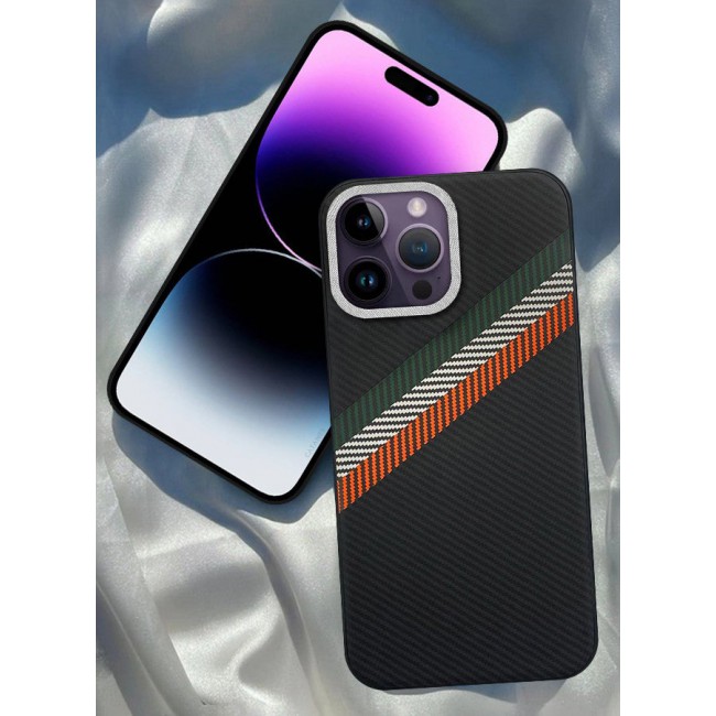 CATANES (for iPhone 14 Pro Max) Case Cover Carbon Fiber Pattern Phone Case Slim Shockproof Back Cover