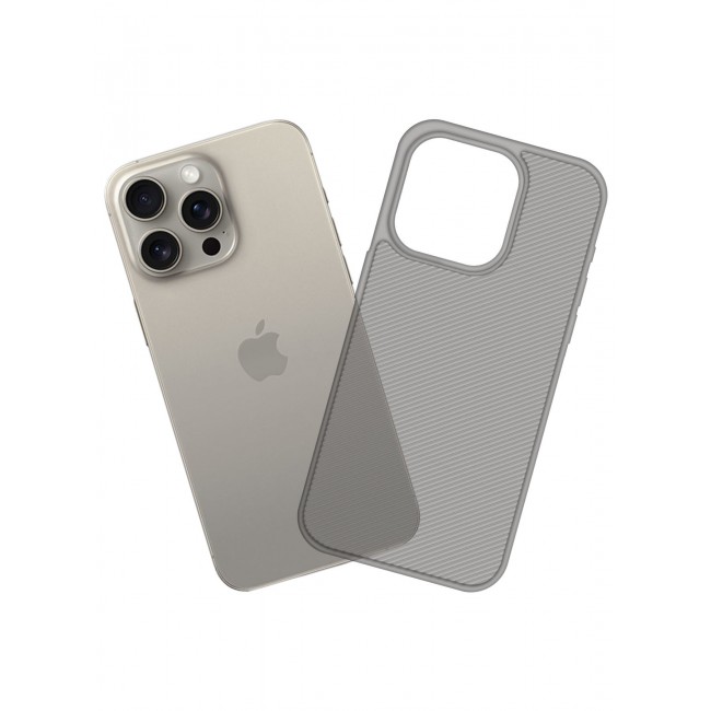 CATANES ( for iPhone 16 Pro Max ) Case Air Skin Line Design Back Cover Sturdy Durable Ultra-Thin Case Drop Protection Cover Clear - Dark Grey