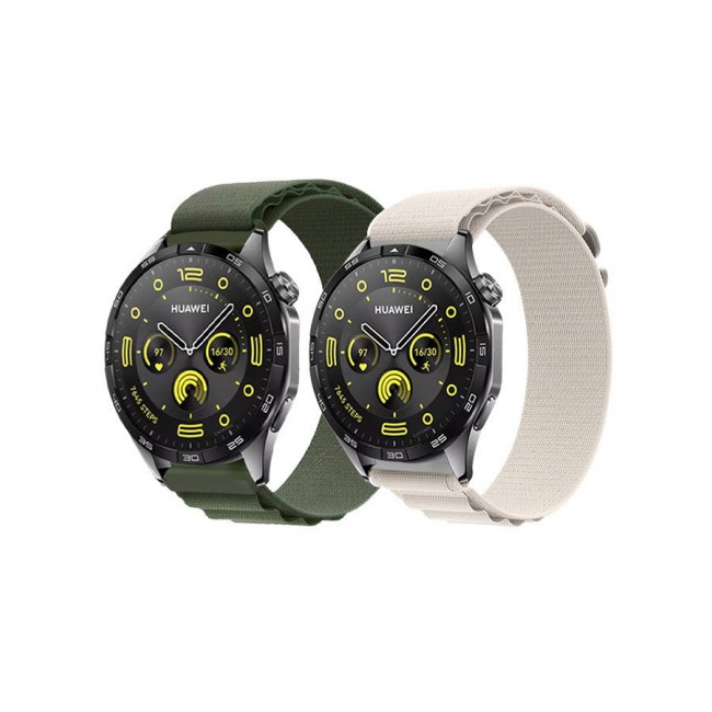CATANES ( for Huawei Watch GT4 ) 2 Pack, Alpine Sport Strap Rugged Nylon Replacement Wristband for Men Women