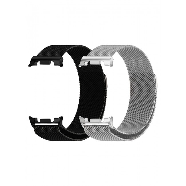 CATANES 2Packs Milanese Metal Band for Samsung Galaxy Watch 8 Band 40mm 44mm/8 Classic 46mm, Mesh Magnetic Stainless Steel Loop Strap