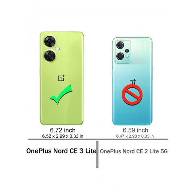 CATANES OnePlus Nord CE 3 Lite Clear Bumper TPU Case