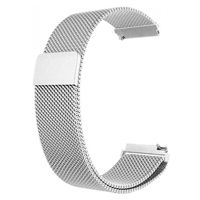 CATANES (for Huawei GT4 22mm) Milanese Strap, Adjustable Stainless Steel Band Men and Women Mesh Loop Magnetic Clasp Replacement Band Silver