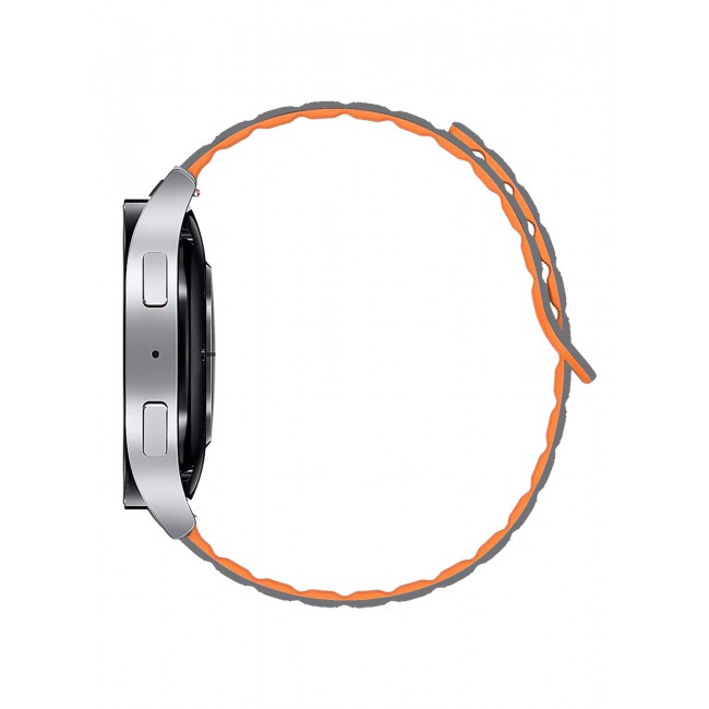 CATANES Sport Magnetic Strap Compatible with Samsung Galaxy Watch 7 6 5 4 40mm 44mm/for Galaxy Watch 6 4 Classic Band 42mm 46mm 43mm 47mm/Watch 5 Pro Band 45mm/Active 2, 20mm Adjustable - Grey Orange