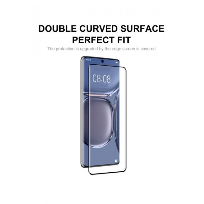 CATANES Huawei P50 Pro Screen Protector Anti-Scratch 3D Curved Tempered Glass Clear HD Edge to Edge Full Coverage 9H Case Friendly Film 6.6 inch