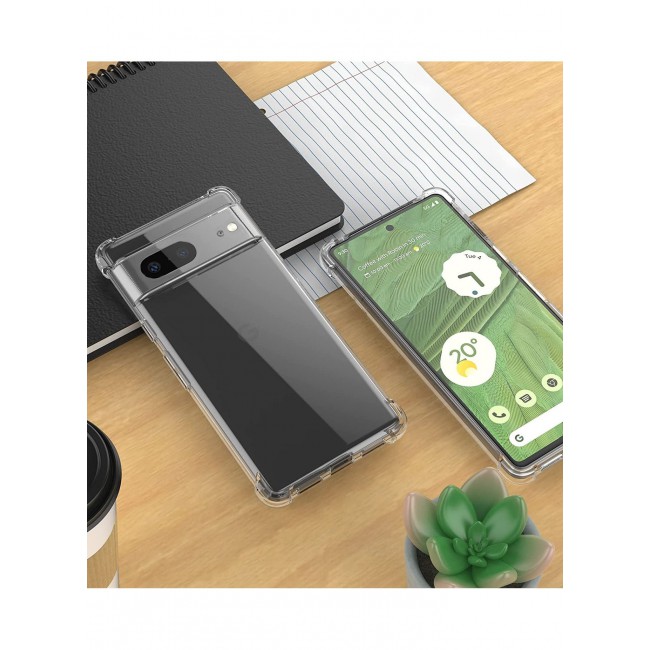 CATANES Google Pixel 7 Case Clear Shockproof Back Cover Airbag Bumper Corner Anti-Fall Transparent Soft TPU Case 6.3 inch