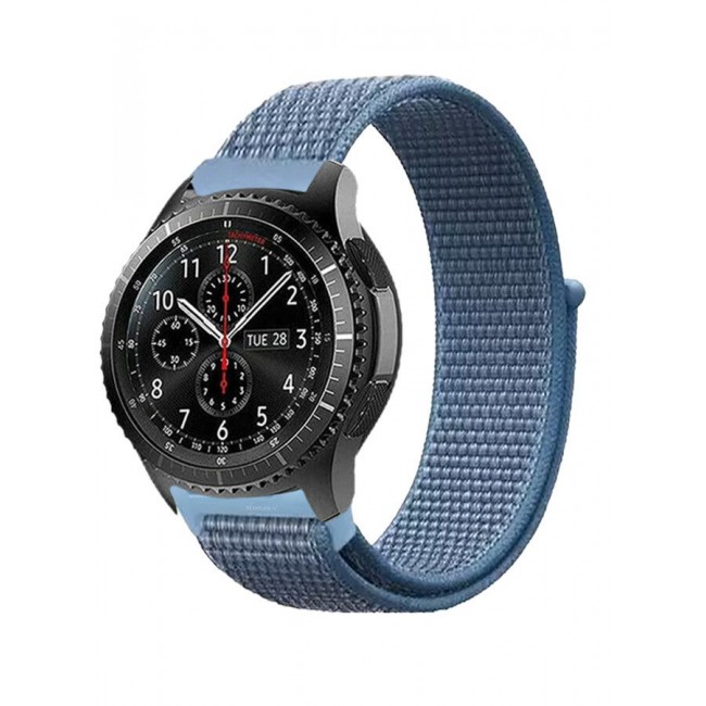 CATANES 22mm Nylon Strap,Compatible with Huawei GT/Huawei GT2 (46mm) /Huawei GT2 Pro/Samsung Galaxy Watch (46mm) and Galaxy Watch 3 (45mm) Sport Wristband Strap Blue