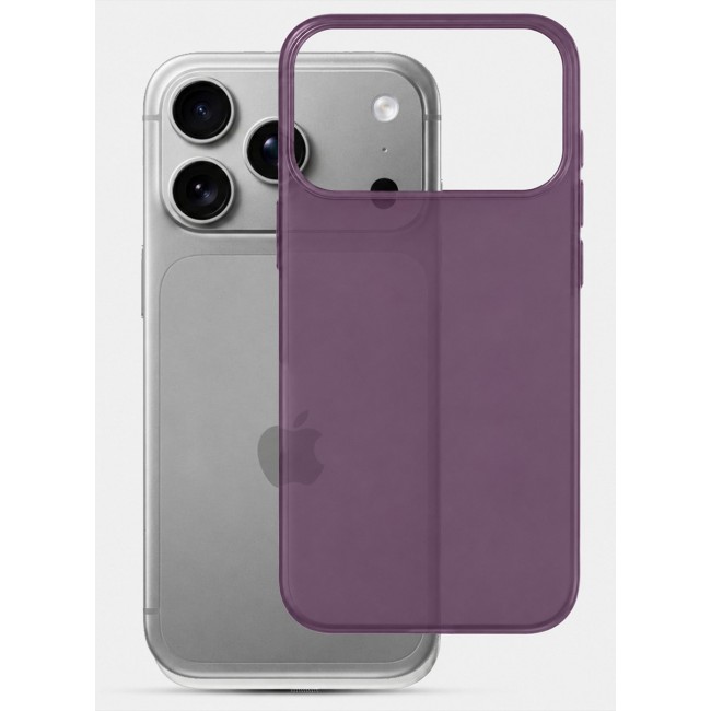 CATANES 2 Pack Air Skin Frosted Matte Case for iPhone 18 Pro - Stylish Ultra Slim Back Cover - Burgundy