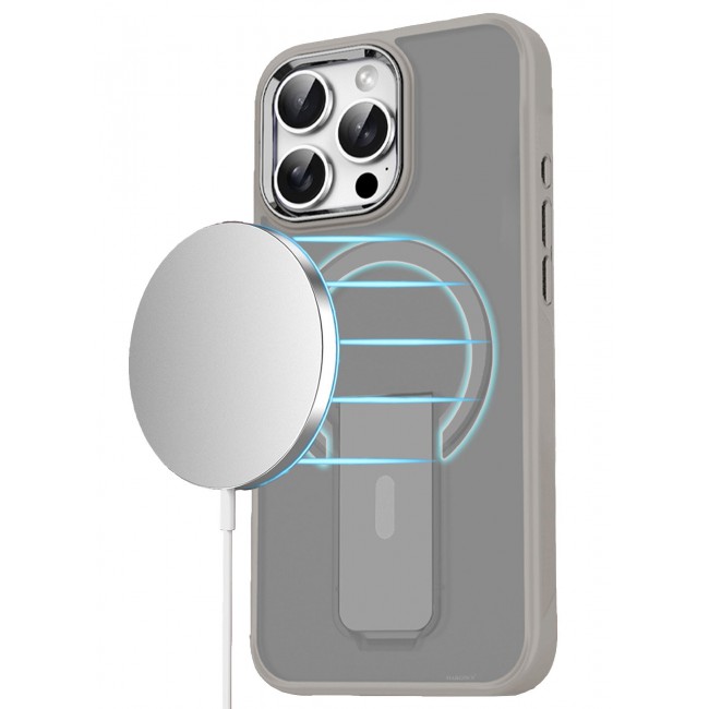 CATANES ( for iPhone 16 Pro ) Case Magnetic Kickstand Cover with Screen Camera Protection Support Wireless Charging Cover