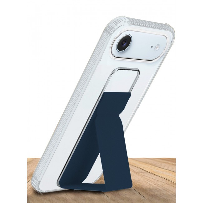 CATANES 2 Packs Finger Grip Clear Case Cover for iPhone 17 Air- Kickstand Car Magnetic Holder Multi-function Protective Two-in-one Case with 3D Screen Protector - Dark Blue
