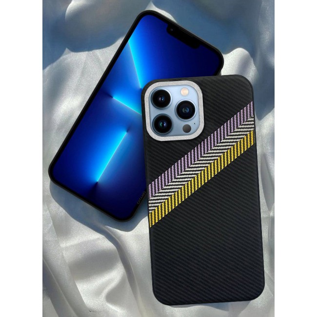 CATANES (for iPhone 13 Pro Max) Case Cover Carbon Fiber Pattern Phone Case Slim Shockproof Back Cover
