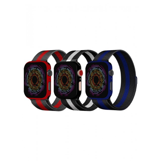 CATANES 3 Pack Stainless Steel Milanese Loop Compatible with Apple Watch Band 38mm 40mm 41mm Men and Women Mesh Loop Magnetic Clasp Replacement for iWatch Bands Series 7 SE 6 5 4 3 2 1