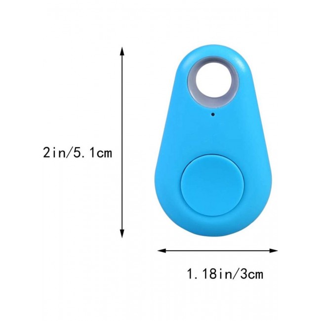 CATANES Smart Tag itag Bluetooth Tracker Key Finder Locator for Phone Key Item Pets Children Blue