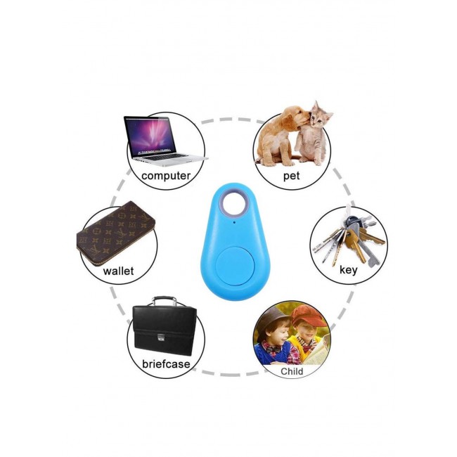 CATANES Smart Tag itag Bluetooth Tracker Key Finder Locator for Phone Key Item Pets Children Blue
