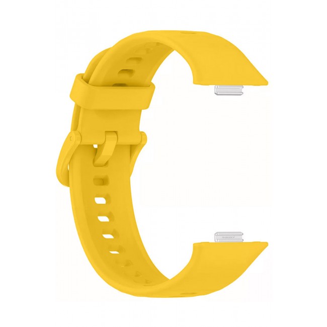 CATANES Wristband for Huawei Watch Fit 3/Fit 4/Fit 4 Pro Bands, Silicone Bracelet Quick Release Arm Band, Replacement Smartwatch Band Quick Release Sport Strap - Yellow