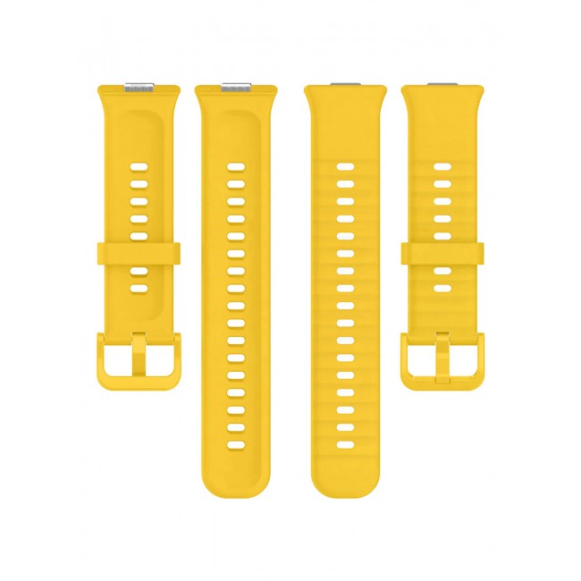 CATANES Wristband for Huawei Watch Fit 3/Fit 4/Fit 4 Pro Bands, Silicone Bracelet Quick Release Arm Band, Replacement Smartwatch Band Quick Release Sport Strap - Yellow