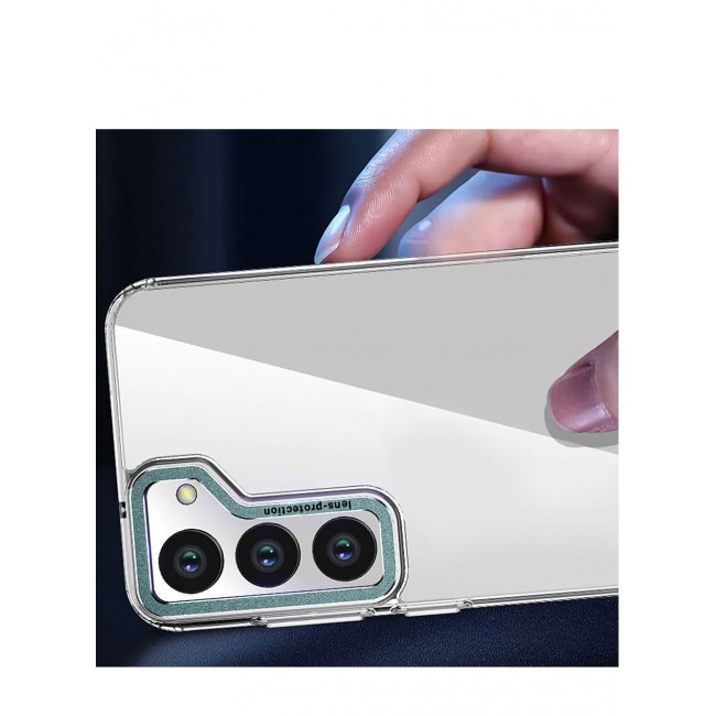 CATANES 2 Pack For Samsung Galaxy S23 Plus Clear Case With Screen Protector Green Edge