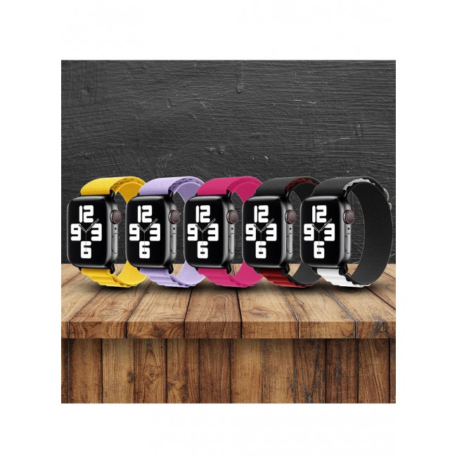 CATANES 5 Pack Of Apple Watch Alpine Loop Band 38mm 40mm 41mm Women Men Adjustable with Metal G-Hook Strap for iWatch Series 7/SE/6/5/4/3/2/1 Multicolour