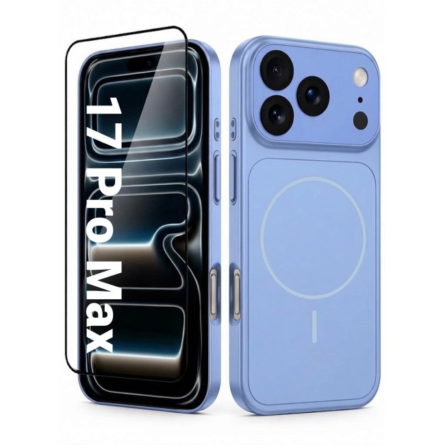 CATANES 2 Pack MagSafe Compatible Case for iPhone 17 Pro Max, Protective Bumper with Drop Protection & Lens Cover - Glacier
