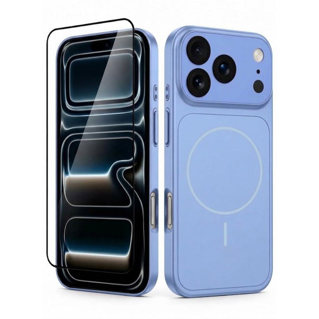CATANES 2 Pack MagSafe Compatible Case for iPhone 17 Pro Max, Protective Bumper with Drop Protection & Lens Cover - Glacier