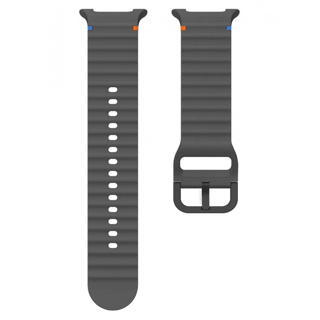 CATANES Silicone Ocean Band for Samsung Galaxy Watch 8 Classic 46mm and Watch 8 40mm 44mm - Sport Band Strap - Dark Grey