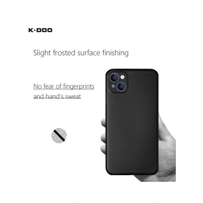 KZDOO Air Skin Case Ultra Slim Back Cover Skin for 13 Frosted Anti Slip Full Coverage Black