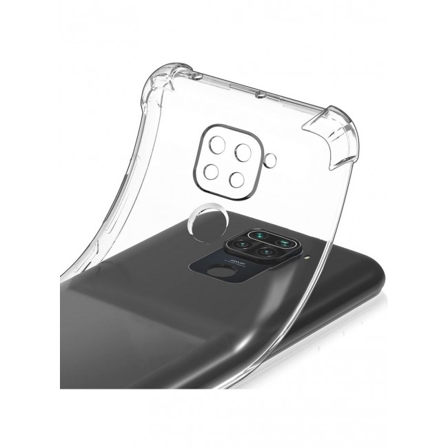 CATANES Xiaomi Redmi 10X 4G Case Cover Clear Protective TPU Four Corners Cover Transparent Soft Case