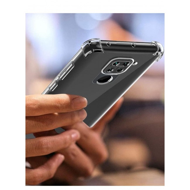 CATANES Xiaomi Redmi 10X 4G Case Cover Clear Protective TPU Four Corners Cover Transparent Soft Case
