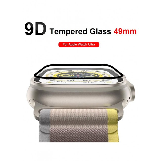 CATANES Apple Watch Ultra 49mm Screen Protector Tempered Glass 9H Anti-Scratch Full Coverage Clear HD Film