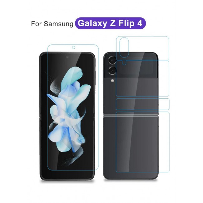 CATANES Samsung Galaxy Z Flip 4 Screen Protector Full Coverage Front and Back Protector Film HD Anti-Scratch Flexible Hydrogel Clear TPU Film