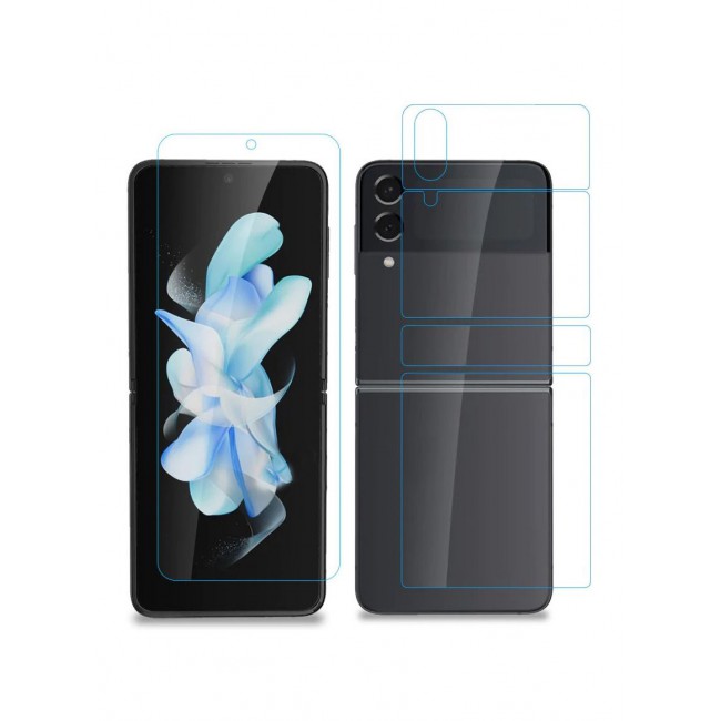 CATANES Samsung Galaxy Z Flip 4 Screen Protector Full Coverage Front and Back Protector Film HD Anti-Scratch Flexible Hydrogel Clear TPU Film
