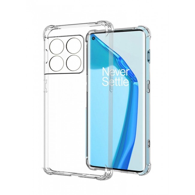 CATANES OnePlus 10 Pro Clear Shockproof Case Slim Transparent TPU Cover with Bumper Airbag Corners 6.7 inch