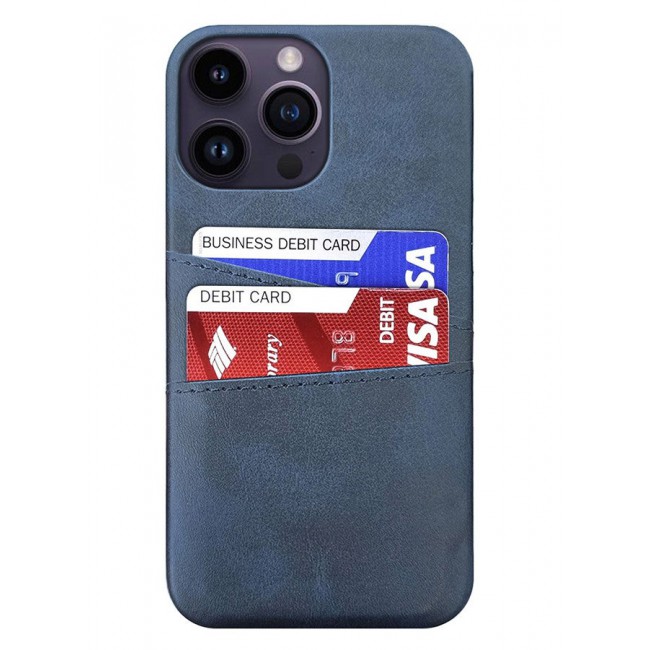CATANES iPhone 14 Pro Max 3Packs Case Cover Leather with Card Holder for Men Women Phone Case with 3D Screen Protector - Blue