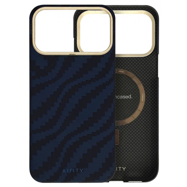 AIRITY Bamboo Fiber Protective Case for iPhone 17/18 Pro Max Magsafe Ultra Durable, Lightweight & Premium Design Blue