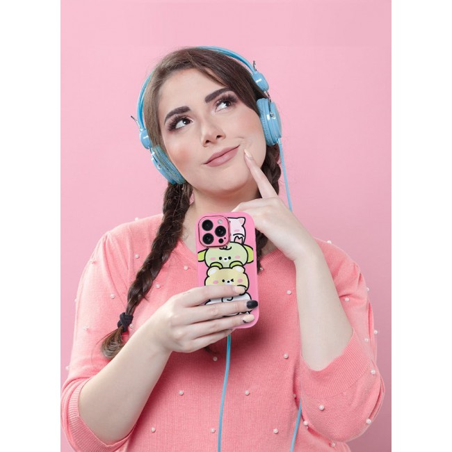 CATANES iPhone 15 Pro Max Case Cover Cartoon Case Unique Design for Women Girls with Camera Lens Protection P02