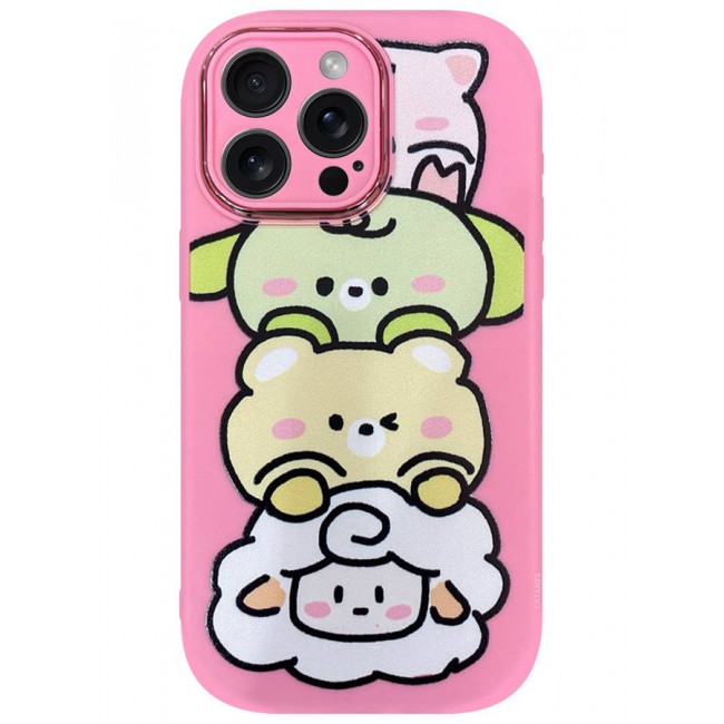 CATANES iPhone 15 Pro Max Case Cover Cartoon Case Unique Design for Women Girls with Camera Lens Protection P02