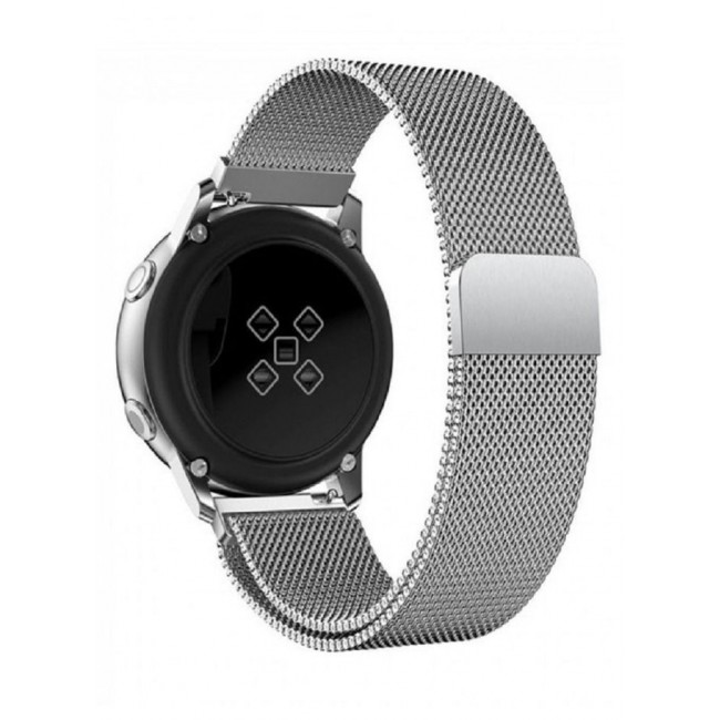 CATANES Milanese Stainless Steel 20mm size for Samsung Galaxy Watch 7, 6, 6 Classic, 5, 5 Pro, 4, 4 Classic and Active 2 - Silver