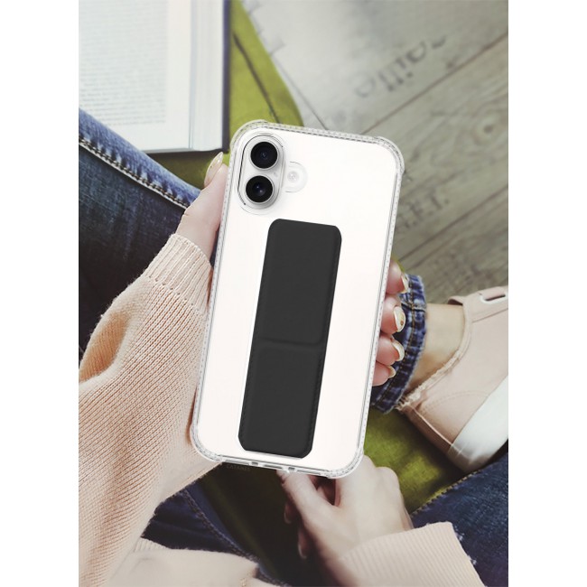 CATANES ( for iPhone 16 ) Case with Phone Grip and Expanding Stand, Kickstand Fully Protective Cover with Phone Grip Holder