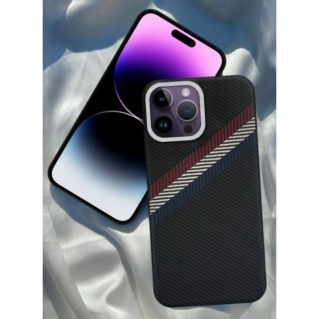 CATANES (for iPhone 14 Pro Max) Case Cover Carbon Fiber Pattern Phone Case Slim Shockproof Back Cover