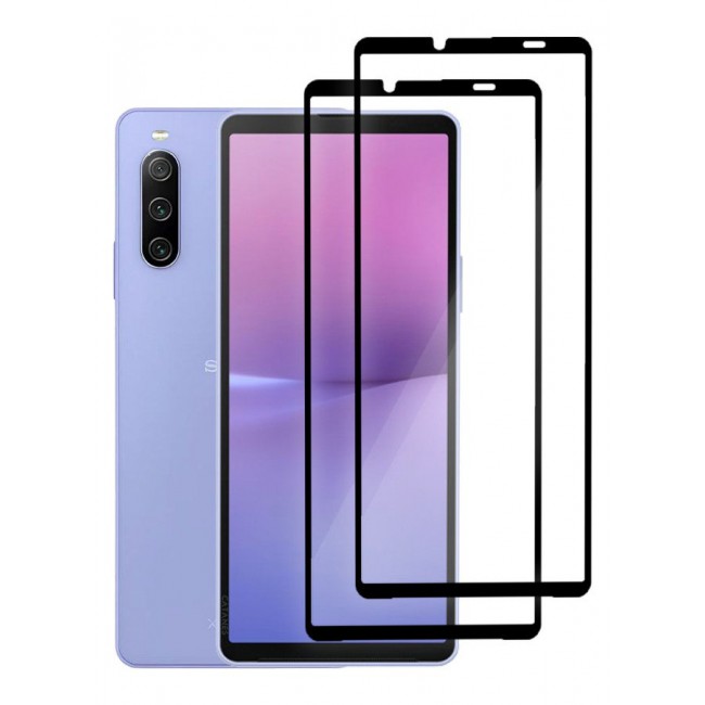 CATANES [for Sony Xperia 10 V] 2 Pack Screen Protector Tempered Glass Anti-Scratch Screen Protector Case Friendly HD Clear Protective Film