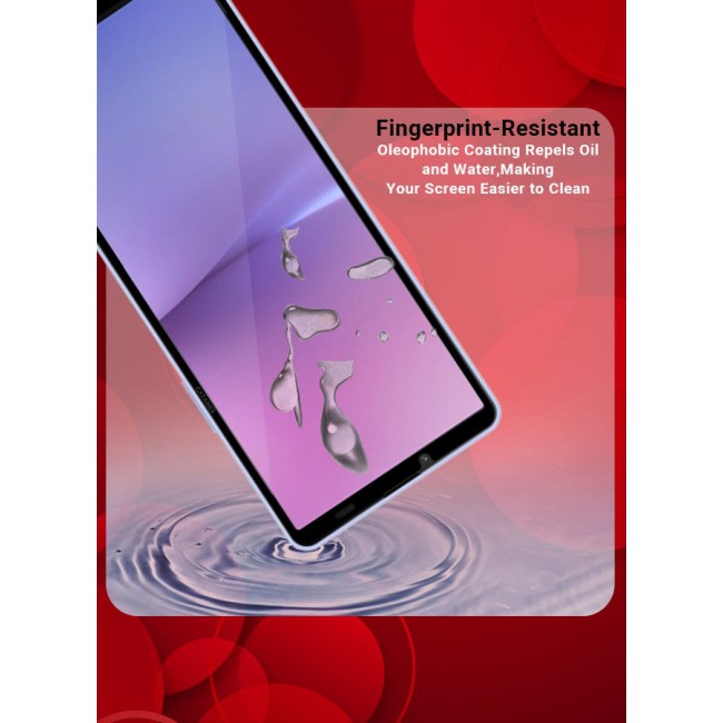 CATANES [for Sony Xperia 10 V] 2 Pack Screen Protector Tempered Glass Anti-Scratch Screen Protector Case Friendly HD Clear Protective Film