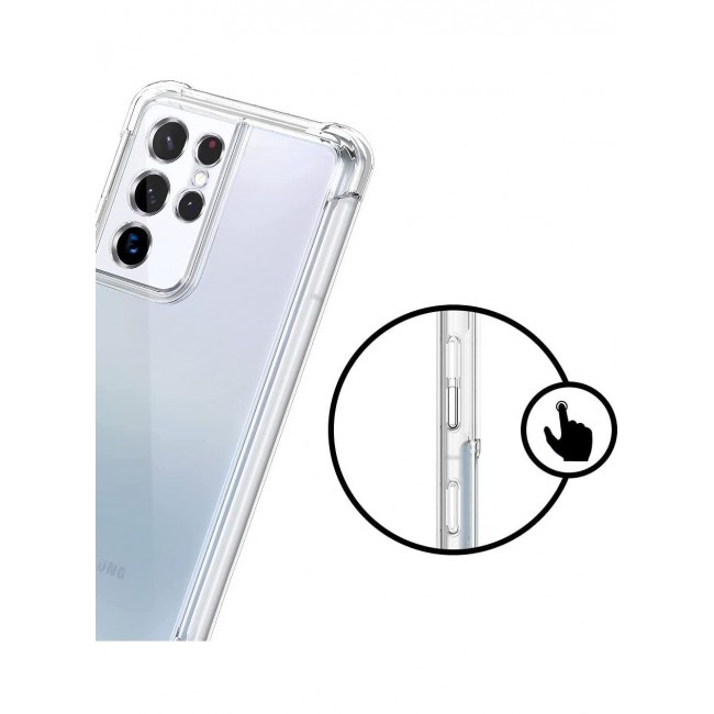 CATANES Samsung Galaxy S21 Ultra Shockproof Gorilla Bumper Case Cover 6.8 inch Clear