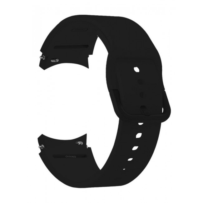 CATANES (for Samsung Galaxy Watch 7 / Samsung Galaxy Watch 6 ) Silicone Sport Band Durable and Sport Design for Men Women Black