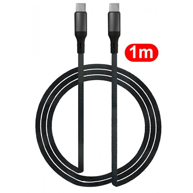 CATANES 2Packs Fast USB-C to USB-C Cable Premium Braided Fast Charging and Data Transfer, PD Supported 1m - Black