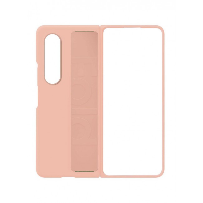 CATANES Samsung Galaxy Z Fold 4 Silicone Grip Cover Case with Wrist Strap Pink